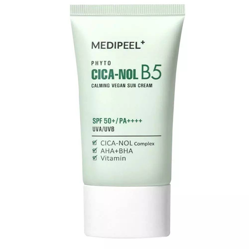 Сонцезахисний крем для обличчя заспокійливий MEDI PEEL Phyto Cica-Nol B5 Calming Vegan Sun Cream SPF50 50 мл