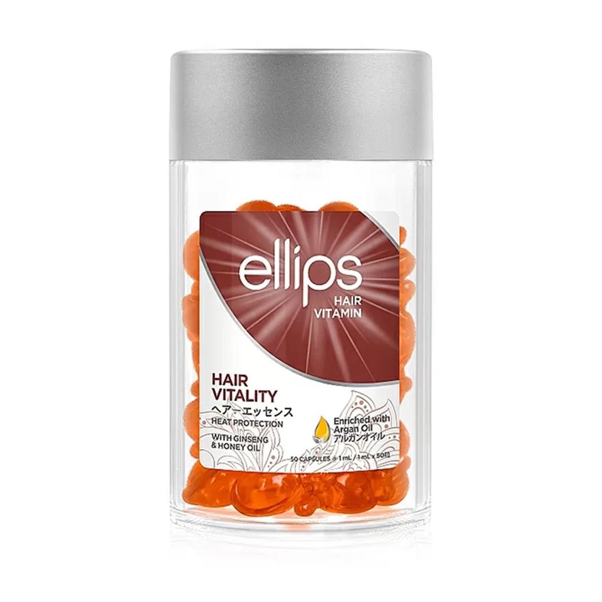Сироватка для волосся «Здоров'я волосся» з женьшенем та медом Ellips Hair Vitamin Hair Vitality With Ginseng & Honey Oil, 50шт по 1мл