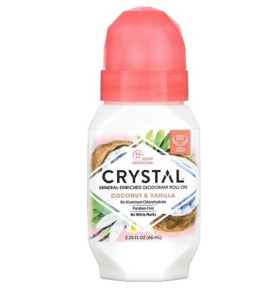 Натуральний кульковий дезодорант Crystal Coconut & Vanilla з ароматом кокоса та ванілі