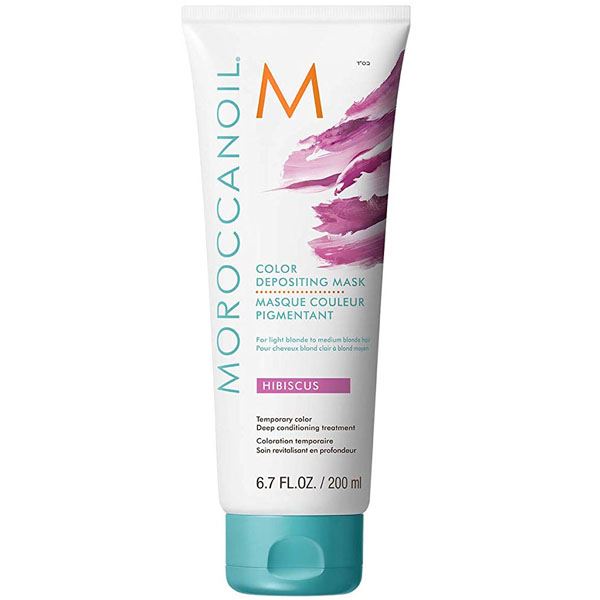 Тонувальна маска MoroccanOil - Color Depositing Mask відтінок hibiscus (яскраво-рожевий) 200ml