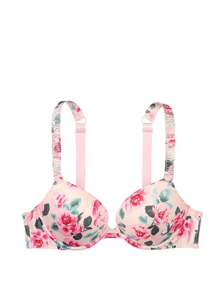 Бюст Victoria’s Secret Satin Shine Strap Push-Up Bra Call Me Rose 34D (75D)