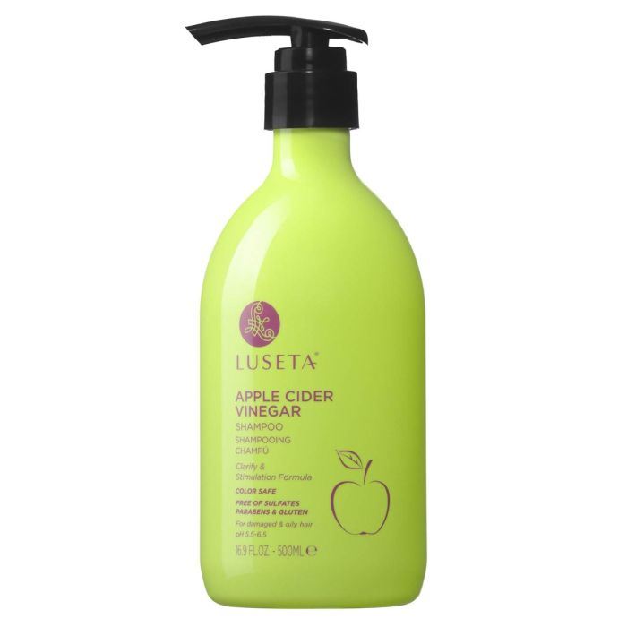 Шампунь для блиску волосся з яблуневим оцтом Luseta Apple Cider Vinegar Shampoo 500 мл