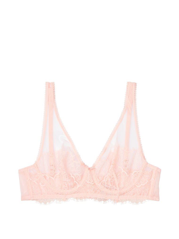Бюст Victoria’s Secret Unlined Full-coverage Plunge Bra Purest Pink