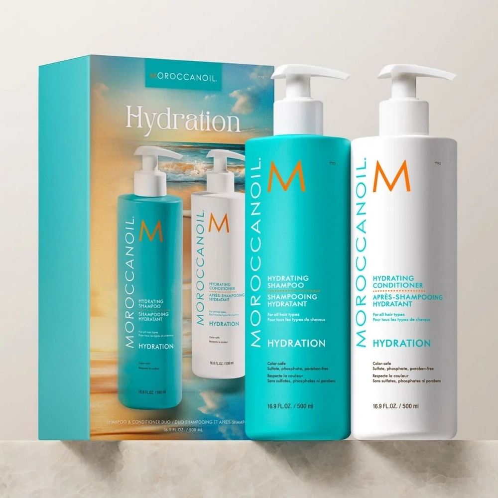 Набір для зволоження волосся Moroccanoil Duo 2025 Hydration шампунь + кондиціонер 500мл