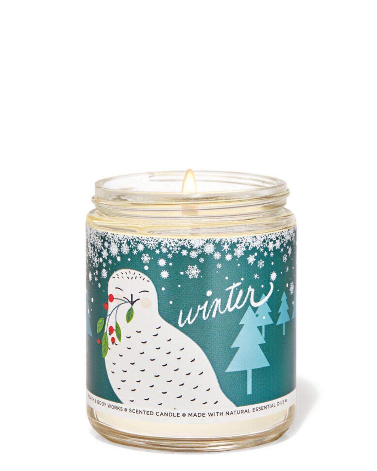 Середня свічка Bath and body works - WINTER Single Wick Candle