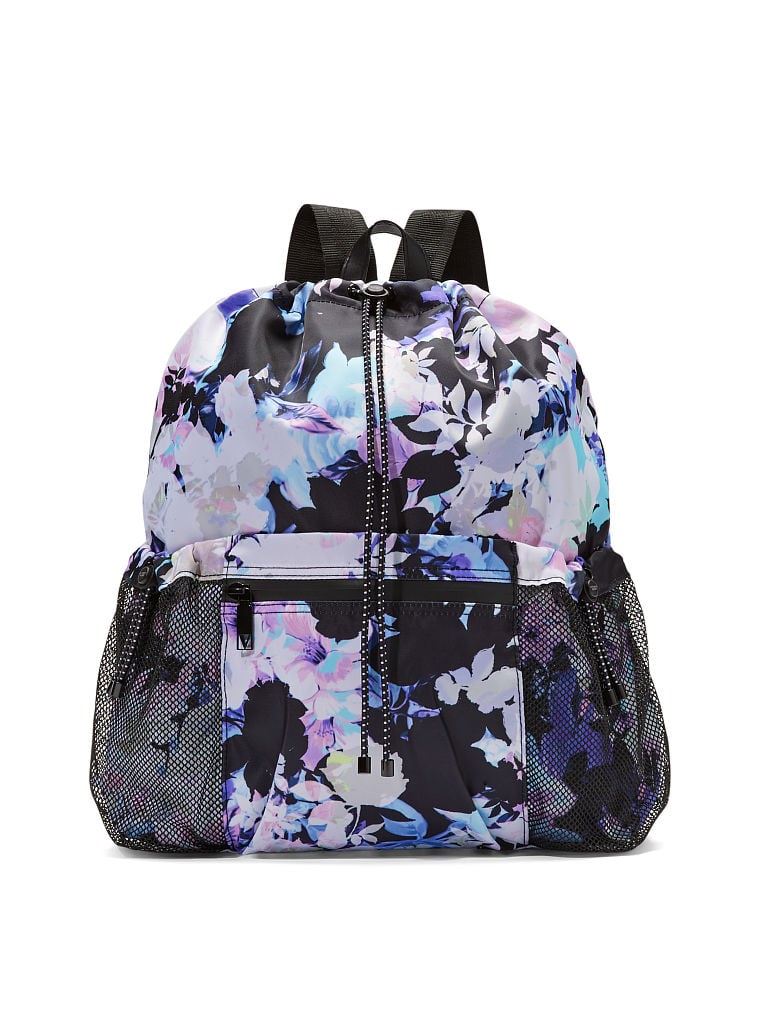 Рюкзак Victoria's Secret The Live On Point Cinch-Top Backpack Floral Noir