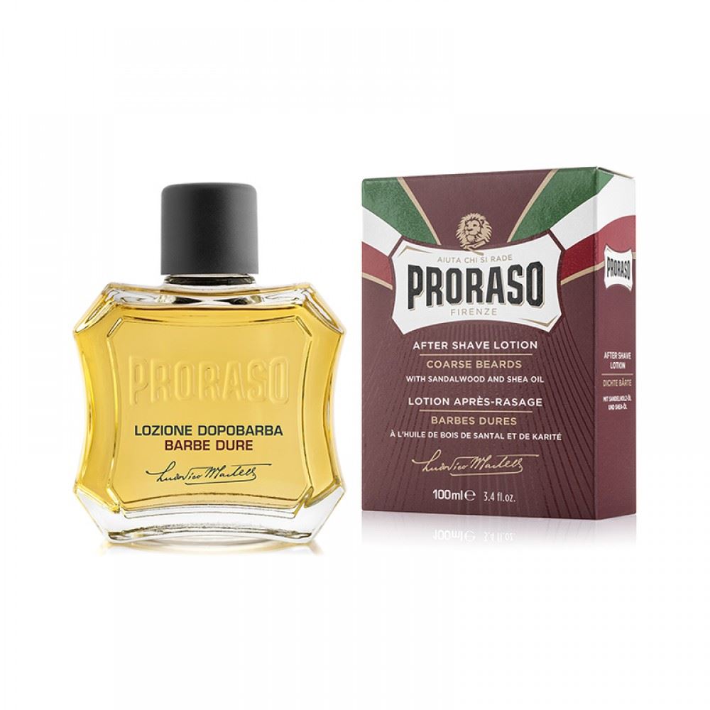 Лосьйон Після Гоління Proraso Red (New Design) After Shave Lotion Coarse Beards Sandalwood 100 мл