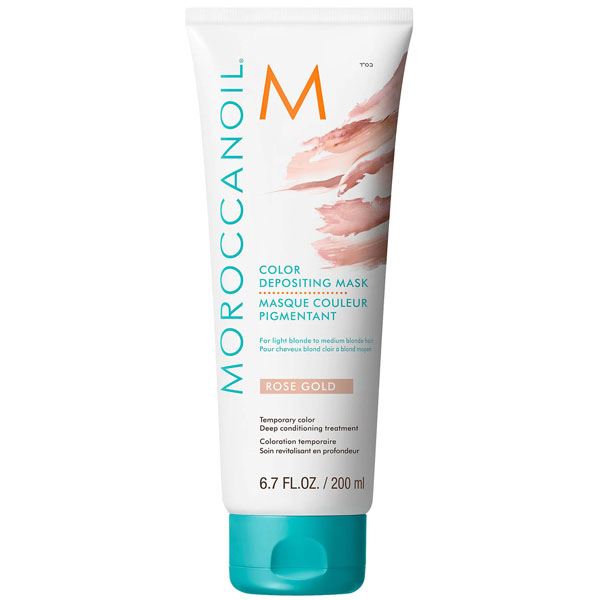 Тонувальна маска MoroccanOil - Color Depositing Mask відтінок rose gold (світло-рожевий) 200ml