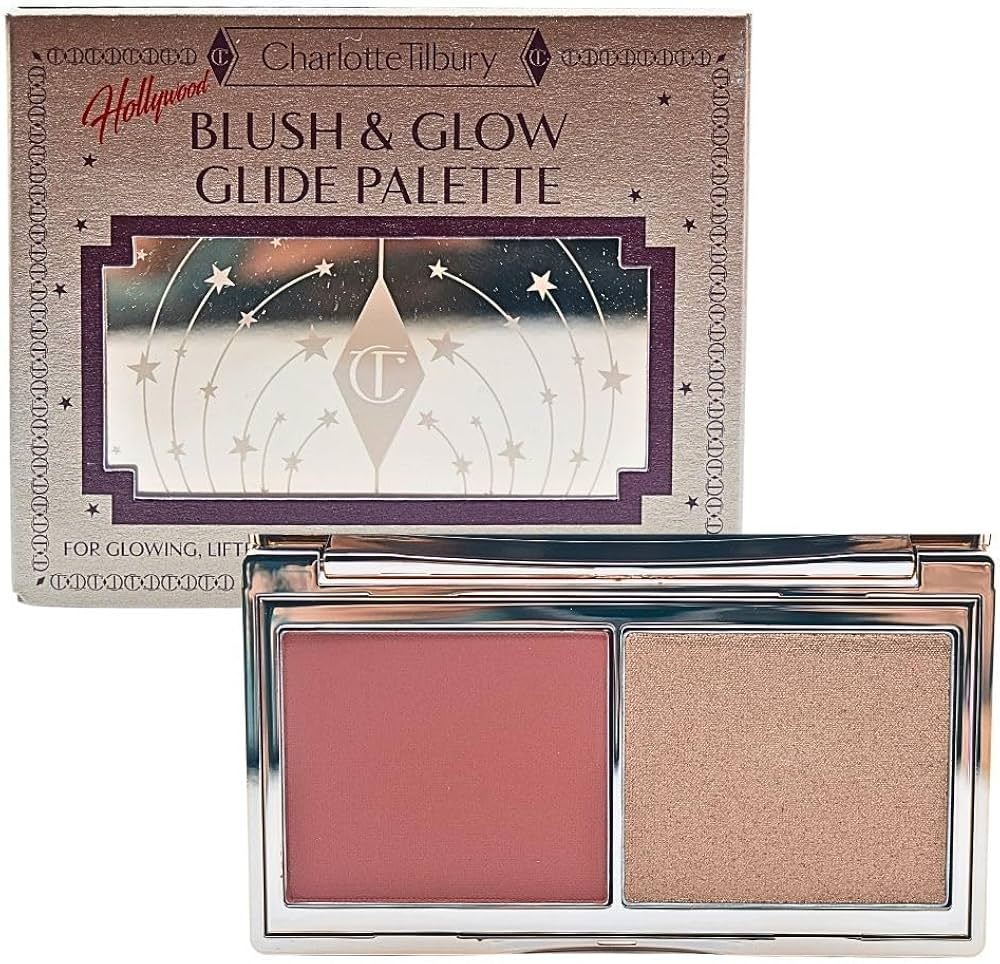 Палітра для обличчя CHARLOTTE TILBURY HOLLYWOOD Blush & Glow Glide Palette у відтінку Fair-medium