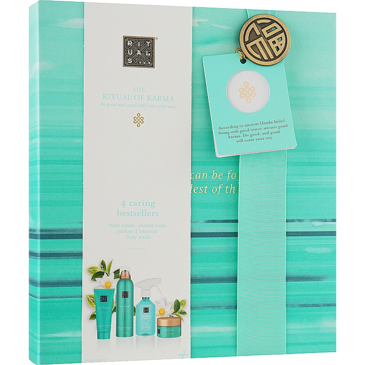 Набір Rituals The Ritual of Karma (sh/gel/200ml + b/scr/125ml + b/cr/100ml + h/parf/250ml)