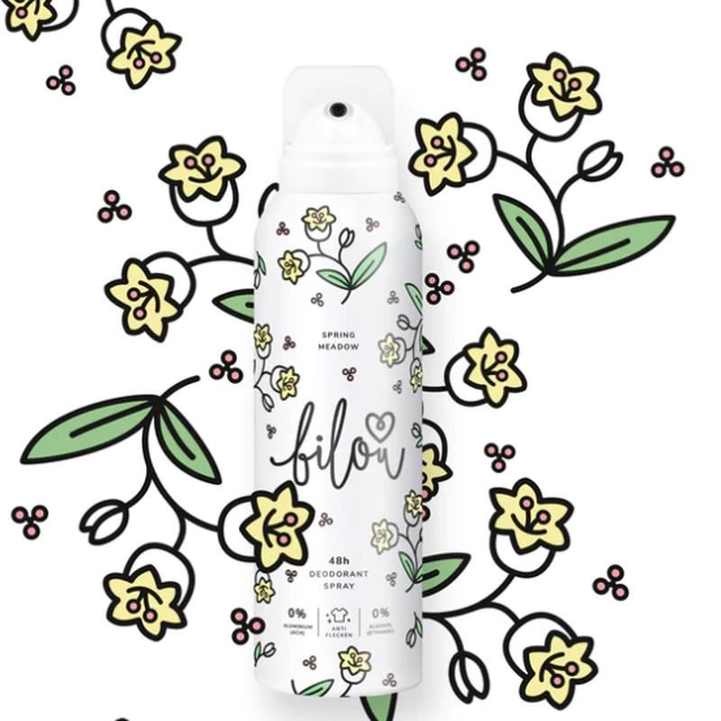 Дезодорант - спрей з ароматом конвалії та жасмину Bilou Spring Meadow 150ml.