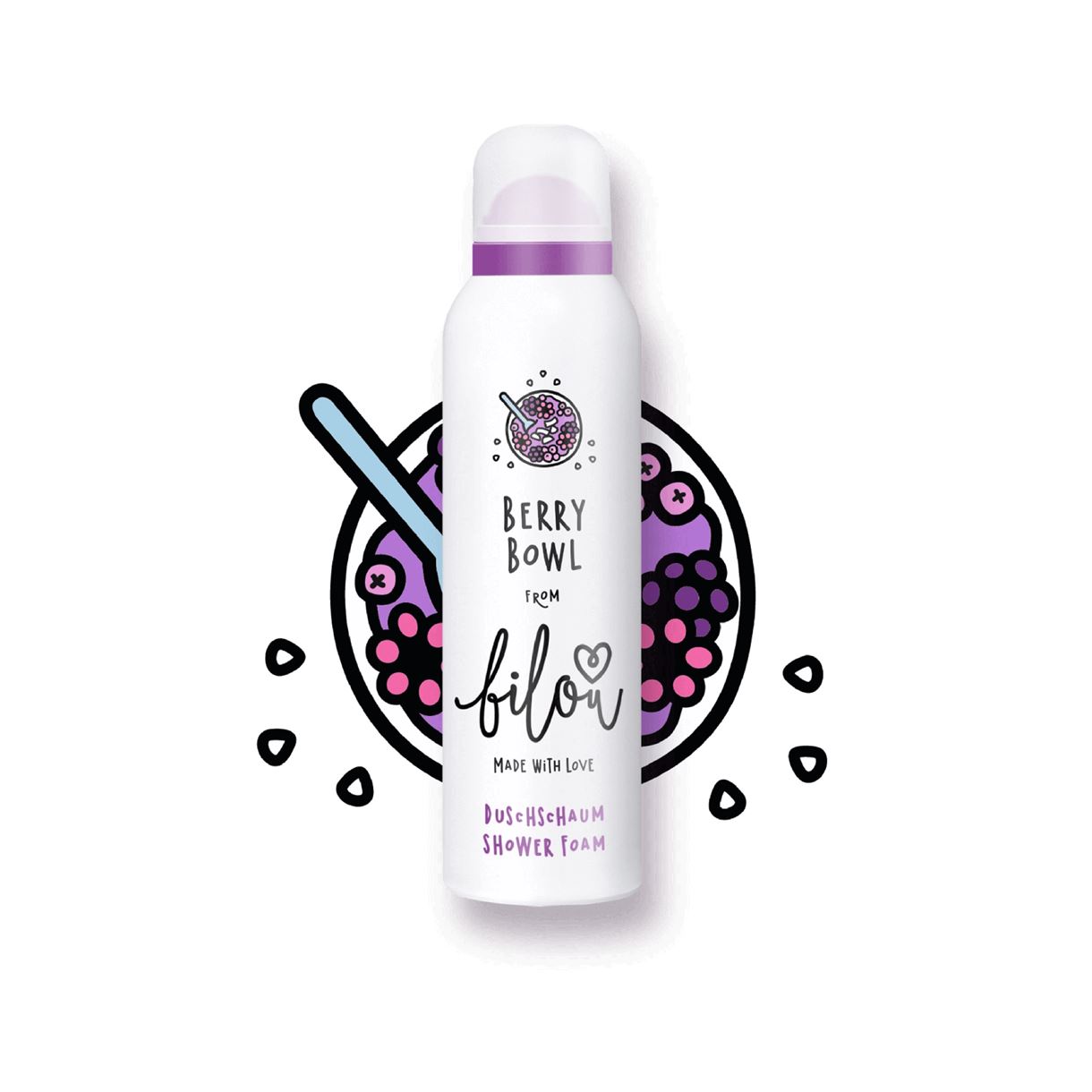 Пінка для душу «ягідна чаша» Bilou - Berry bowl SHOWER FOAM (200ml)