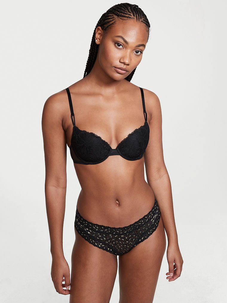 Хлопкові трусики Victoria's Secret Victoria’s Secret Pink Shimmer Animal Cheeky Panty