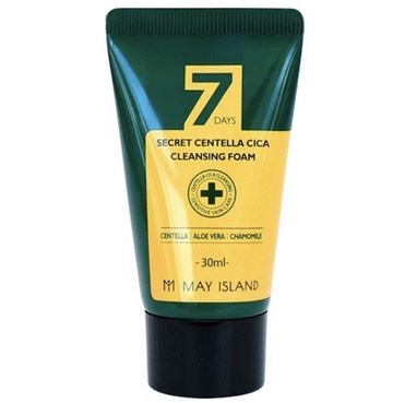 Пінка для вмивання May Island 7 Days Secret Centella Cica Cleansing Foam 30 ml