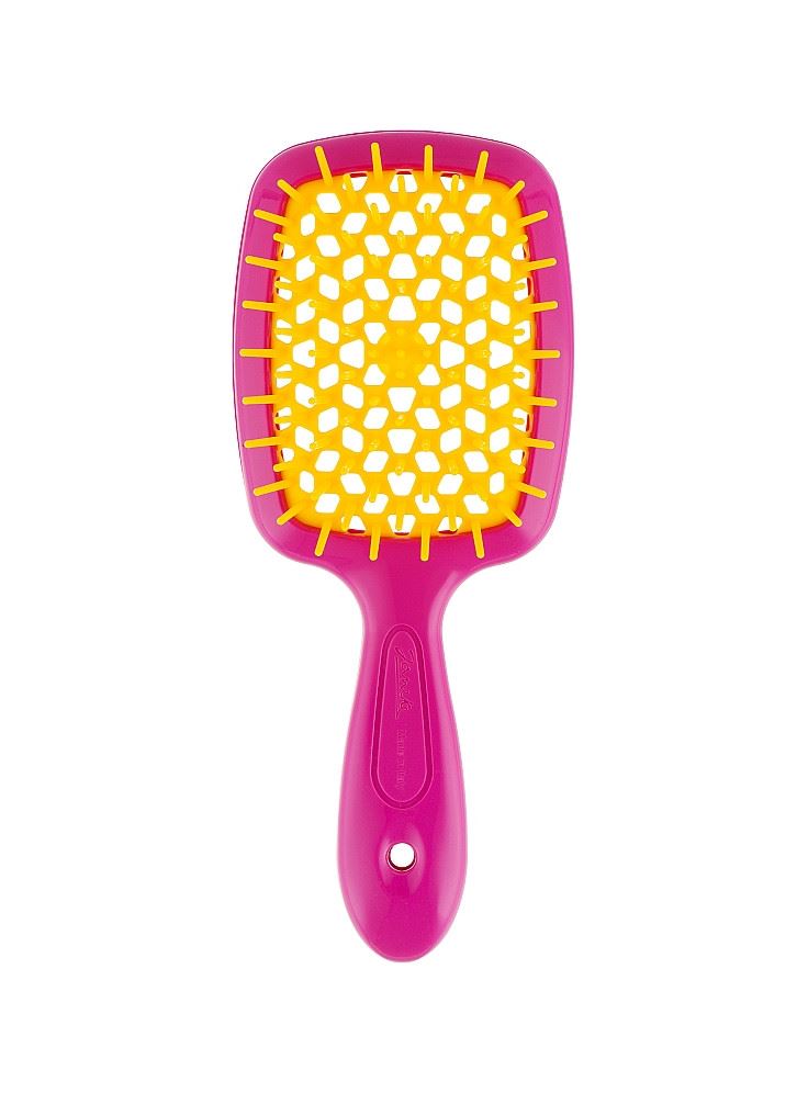 Гребінець для волосся Janeke Superbrush, Рожевий з жовтим