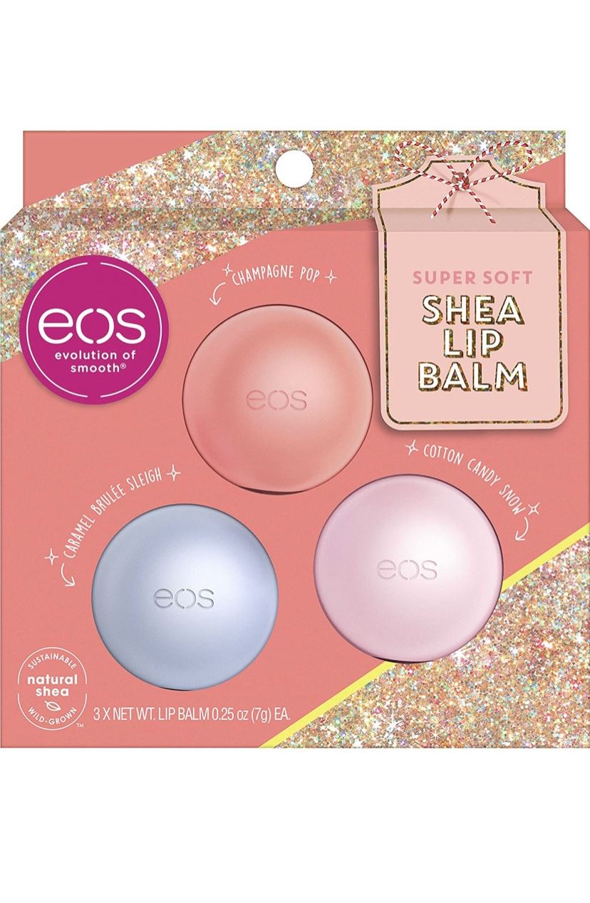 Набір з 3 бальзамів для губ EOS super soft Shea lip balm