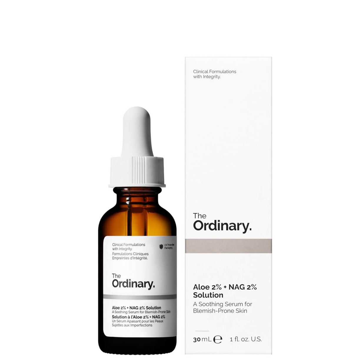 The Ordinary Aloe 2% + NAG 2% Solution - Заспокоююча сироватка проти акне