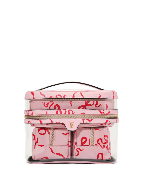 Косметичка 4-Piece Makeup Bag Rose Bows Victoria’s Secret