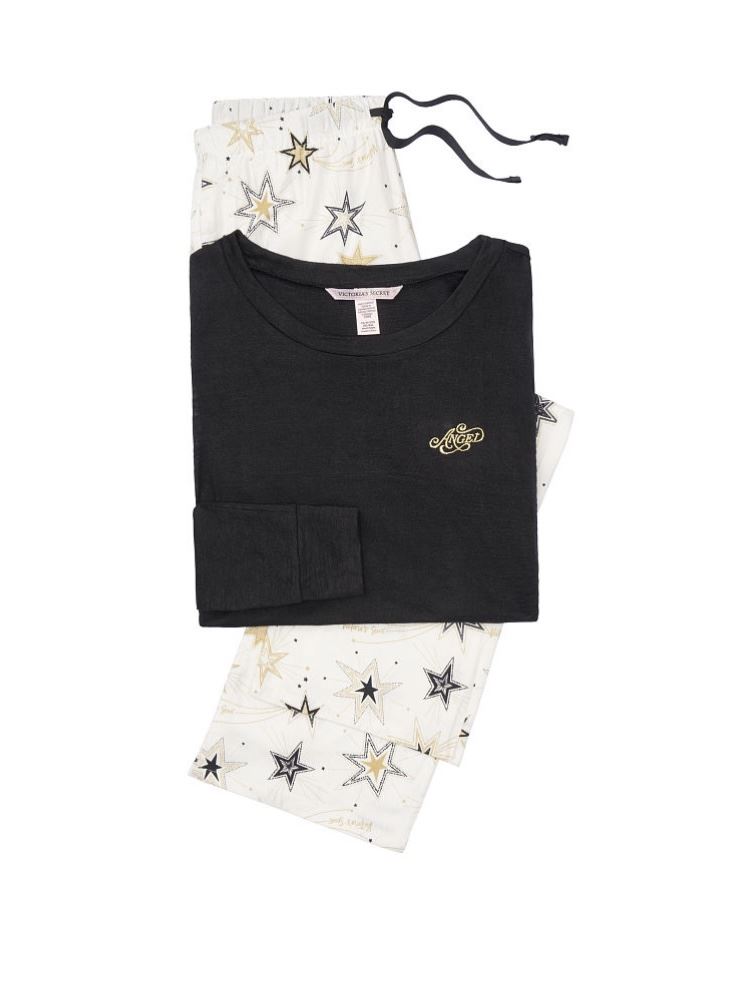 ПІЖАМА THE LOUNGE VICTORIA'S SECRET FLANNEL LONG PJ SET
