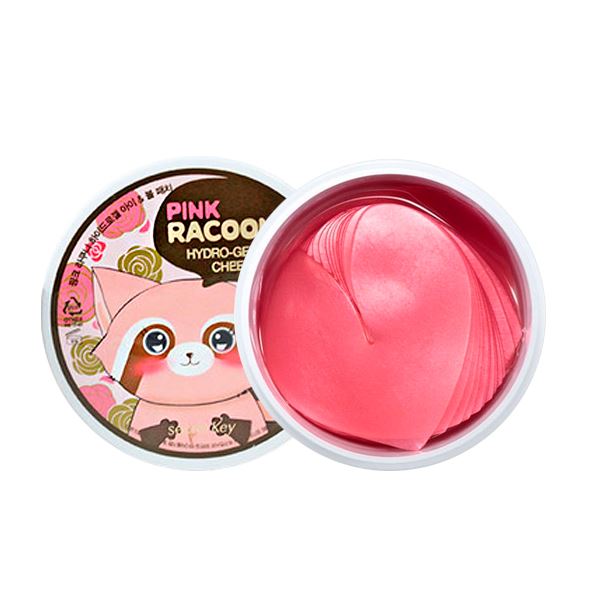 Розові гідрогелеві патчі Secret Key Pink Racoony Hydro-Gel Eye & Cheek Patch, 60 шт