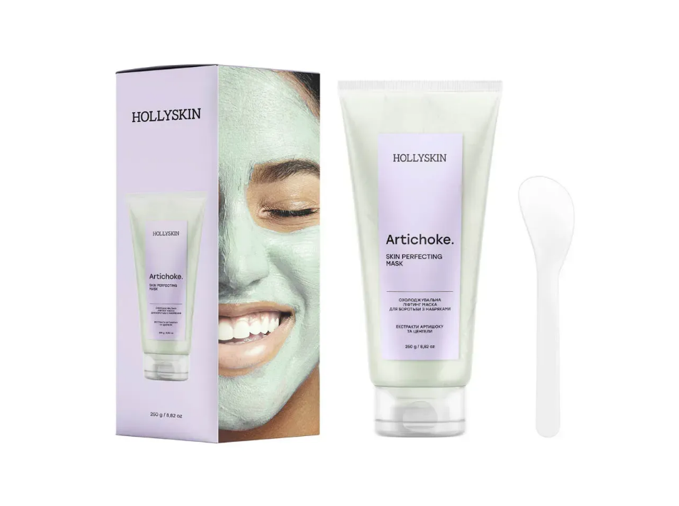 Охолоджувальна ліфтинг маска для боротьби з набряками HOLLYSKIN Artichoke