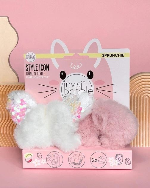 Набір дитячих резинок для волосся Invisibobble Sprunchie Kids Easter Cotton Candy