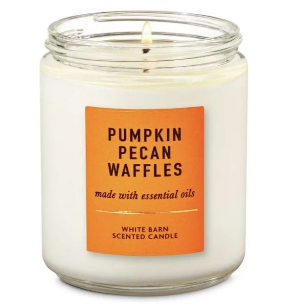 СРЕДНЯЯ СВЕЧА PUMPKIN PECAN WAFFLES BATH & BODY WORKS