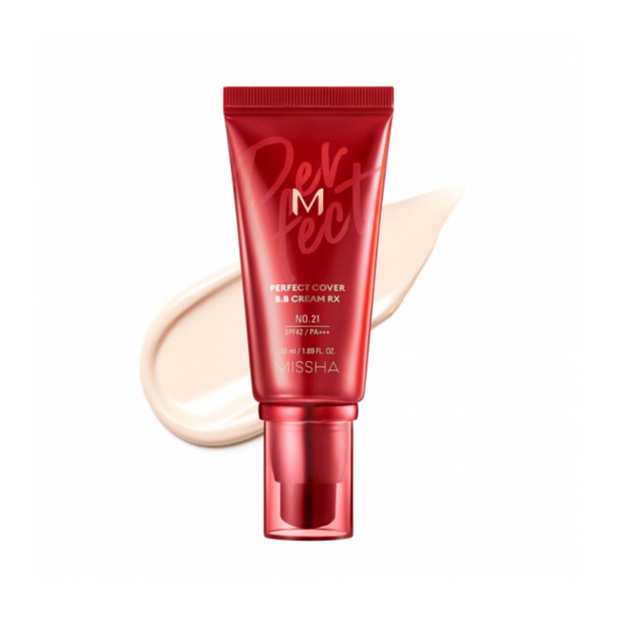 BB-крем Missha Perfect Cover B.B Cream RX SPF42/PA+++ №21