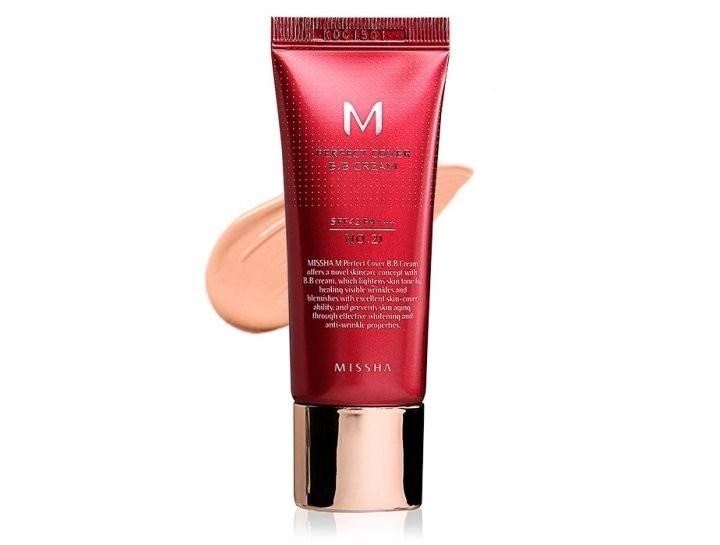 Зволожуючий та матуючий BB крем для обличчя Missha Perfect Cover BB Cream SPF 42 №21, 20ml.