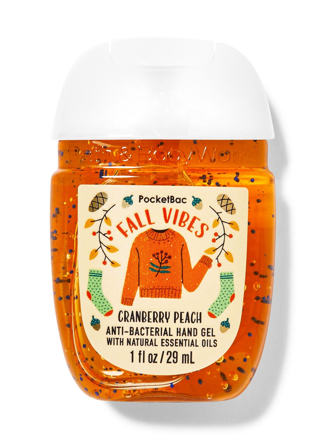 Санітайзер для рук BATH AND BODY WORKS - CRANBERRY PEACH (FALL VIBES) POCKETBAC HAND SANITIZER