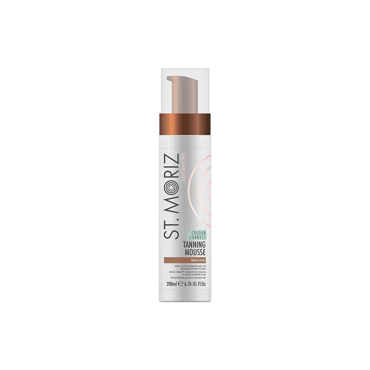Мус-автозасмага Professional St.Moriz Instant Self Tanning Mousse Medium, 200мл