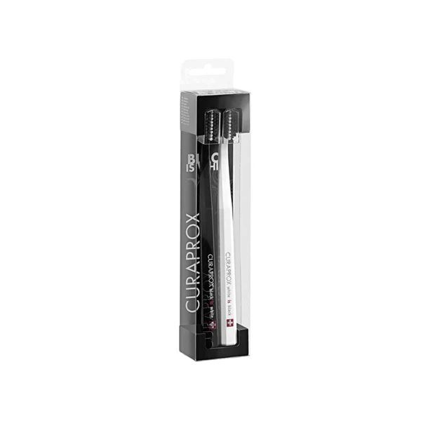 Набір зубних щіток ultrasoft white/black, Curaprox