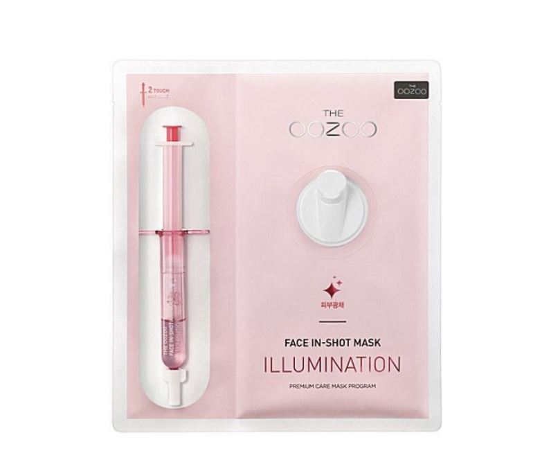 Маска з ензимами для інтенсивного сяяння шкіри THE OOZOO Face Injection Mask Illumination