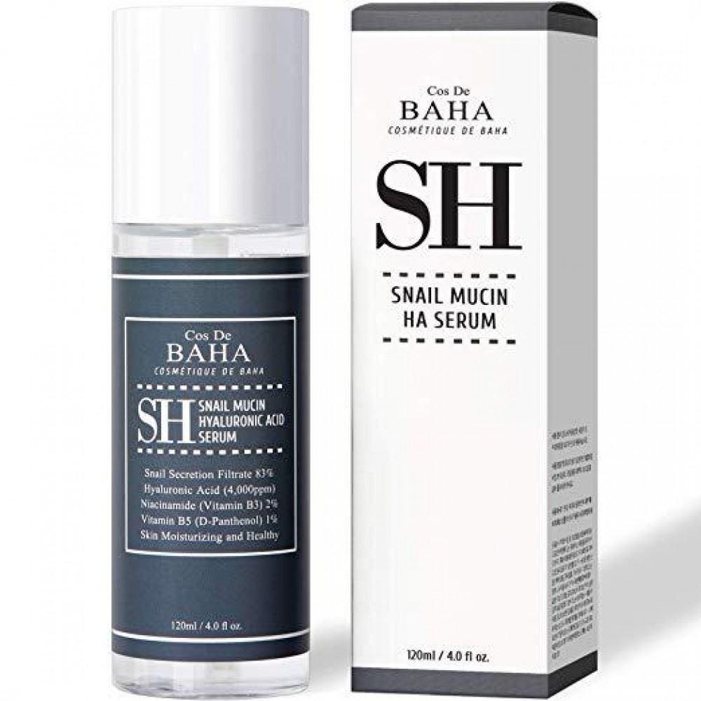 Сироватка з Муцином Равлика і Ніацинамідом Cos De Baha Snail Mucin Power Serum with Niacinamide 2% 120 мл