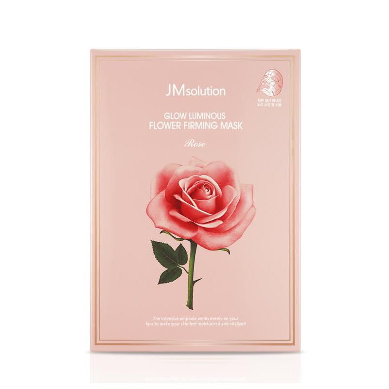 Тканинна маска з екстрактом дамаської троянди - JMsolution GLOW LUMINOUS FLOWER FIRMING MASK