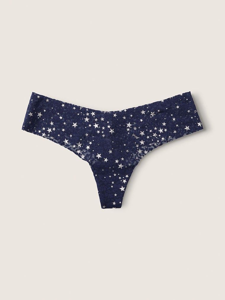 М'які мереживні трусики - NO-SHOW SOFT LACE THONG PANTY Pink