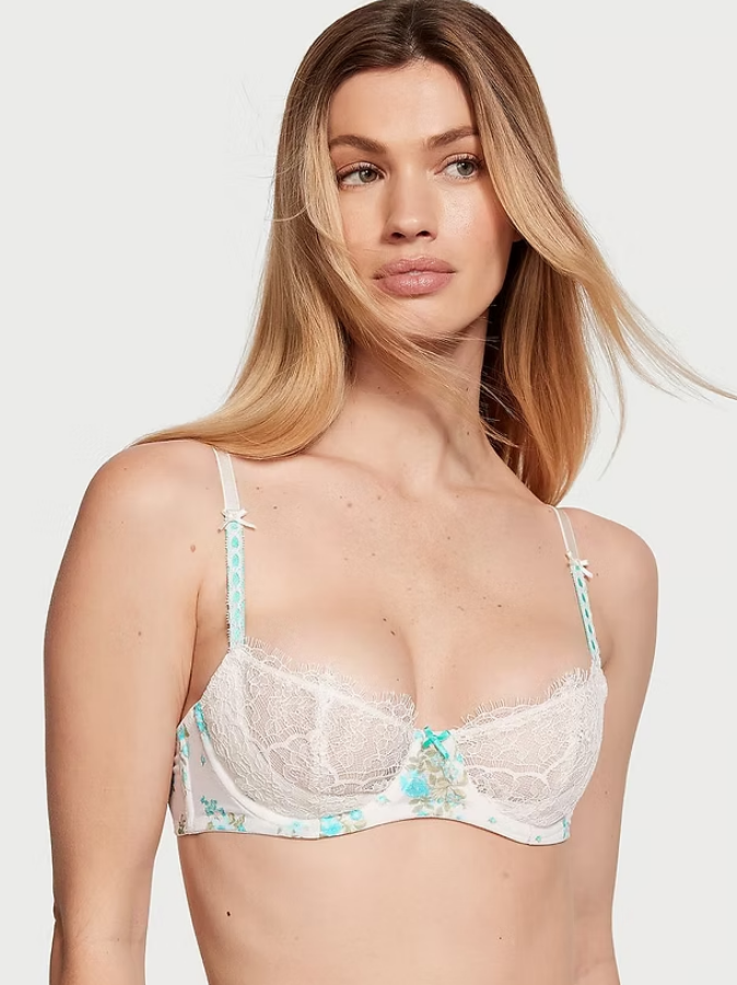 Бюст Мереживний балконет без підкладки Victoria's Secret 38C