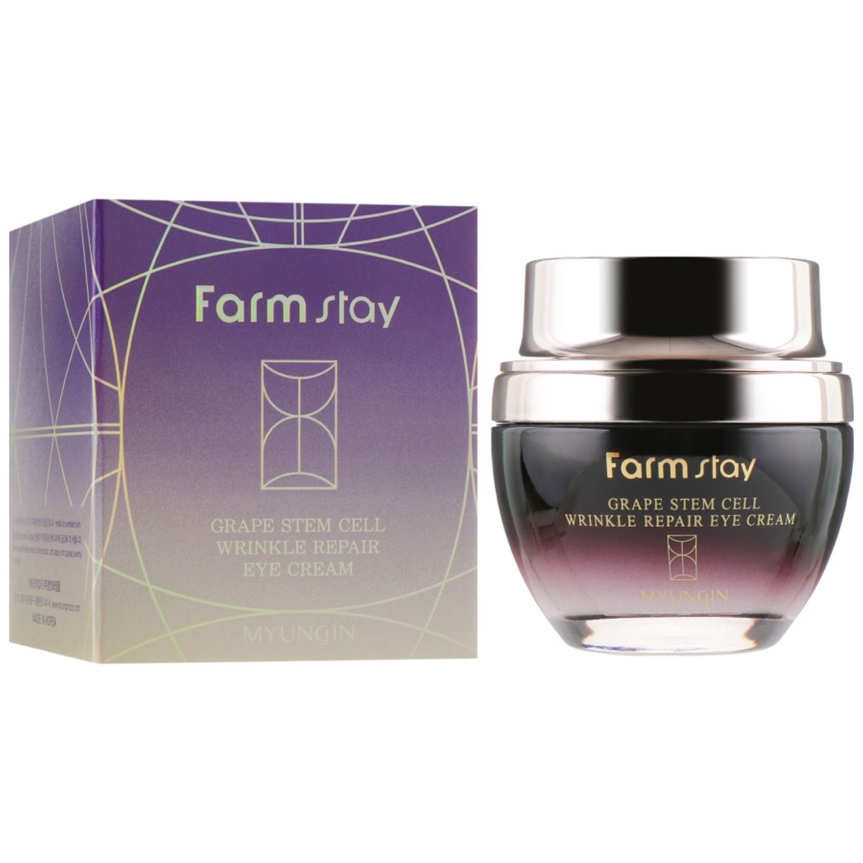 Омолоджуючий крем для очей з фіто-стволовими клітинами Farm stay - GRAPE STEM CELL WRINKLE LIFTING CREAM (50ml) FARMSTAY