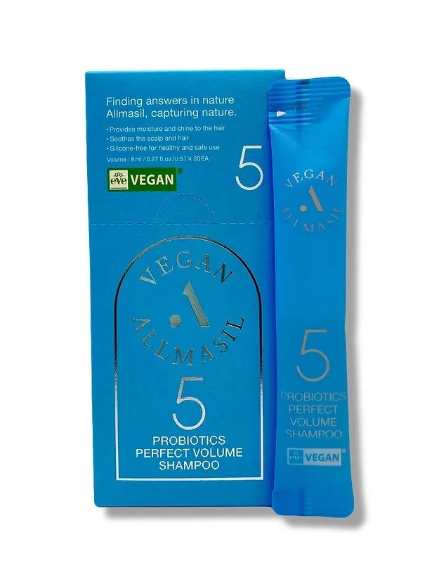 ШАМПУНЬ ДЛЯ ОБ'ЄМУ ВОЛОССЯ ALL MASIL 5 PROBIOTICS PERFECT VOLUME SHAMPOO 8 МЛ