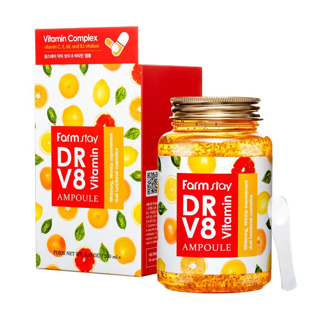 Ампульна сироватка з вітамінами FarmStay Dr-V8 Vitamin Ampoule, 250мл