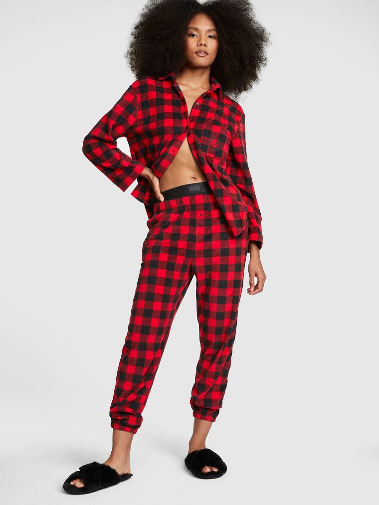 ПІЖАМА VICTORIA'S SECRET PINK Polar Fleece Jogger Pajama Set S