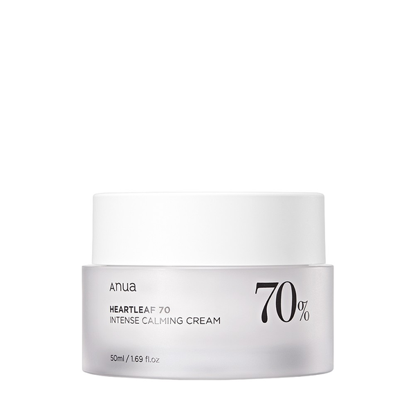 ANUA HEARTLEAF 70% INTENSE CALMING CREAM 50ml Заспокійливий крем для обличчя з екстрактом гуттуїнії 50мл
