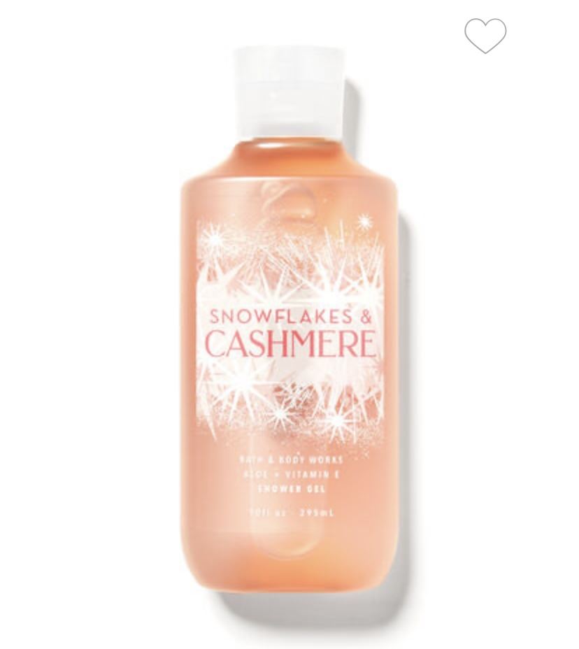 Гель для душа Bath and body works Snowflakes & cashmere